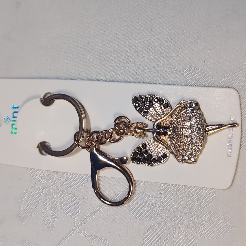 Mint Gold Fairy Key Holder